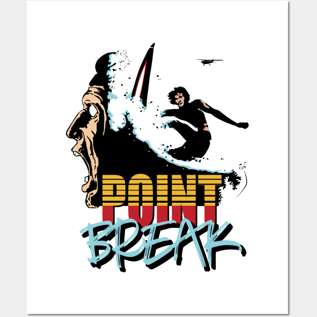 Point Break Retro 1 Wall Art by ilrokery